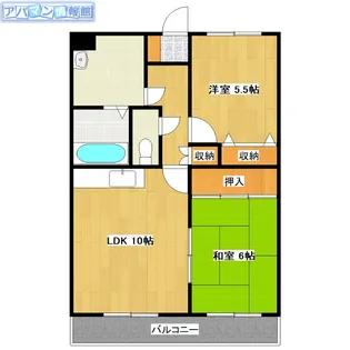 コンドミニアムリベロ三日月【1階】の間取り