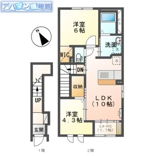 サザンウェーブⅡ【2階】の間取り