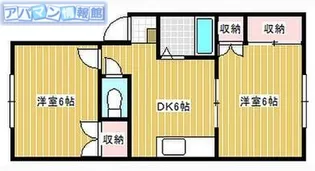 リベラル坂井【101号室】の間取り