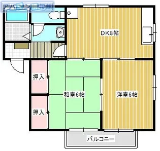 アクアヒル青山【201号室】の間取り