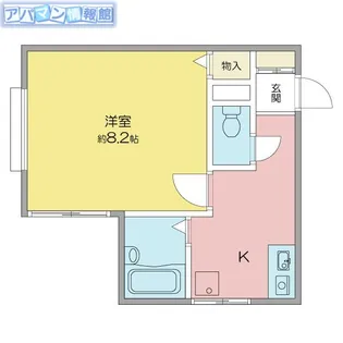コーポクィーンズ【202号室】の間取り