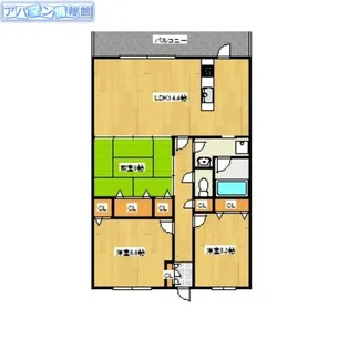 オーパスラフィーネ【202号室】の間取り