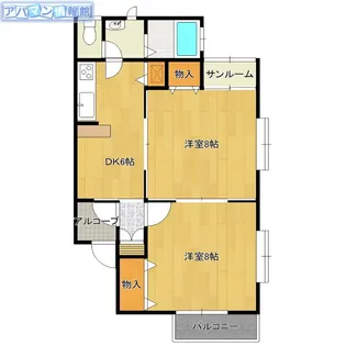 メゾン・ド・ソレイユ【2階】の間取り