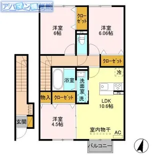 アステールⅢ【2階】の間取り