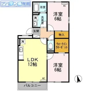 セブンワンテンD【3階】の間取り