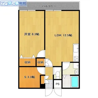 ピュアみやび3番館【2階】の間取り