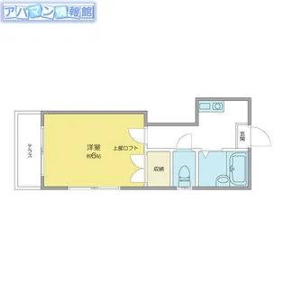 サンドヒルズ新潟大学【104号室】の間取り