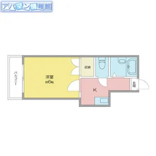 サンドヒルズ新潟大学【203号室】の間取り