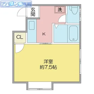 スカイテラスⅡ【102号室】の間取り