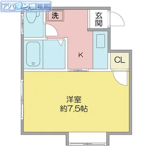 スカイテラスⅡ【105号室】の間取り