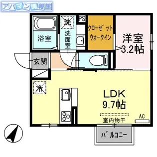 アメニティタウンⅢ A棟【2階】の間取り