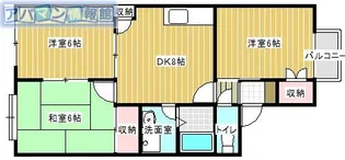 サンフェスタ青山【1階】の間取り