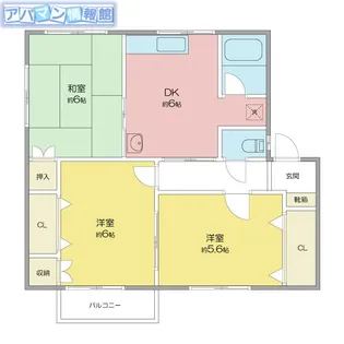 シティコーポⅢ【1階】の間取り