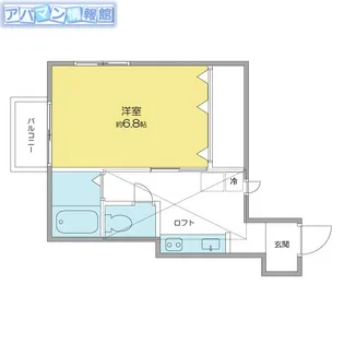 プライムコート【201号室】の間取り