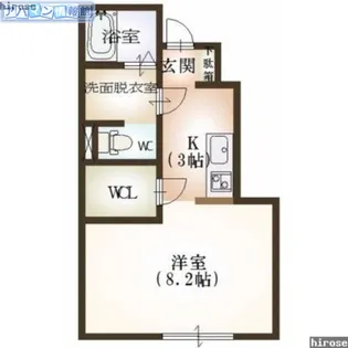ハトル【105号室】の間取り