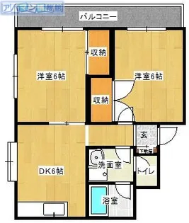 センチュリー勝【202号室】の間取り