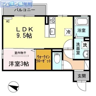 フルレット【2階】の間取り
