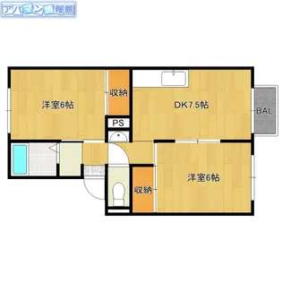 ウェストグランディールB【101号室】の間取り