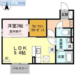 メゾン・ド・トゥルース【1階】の間取り