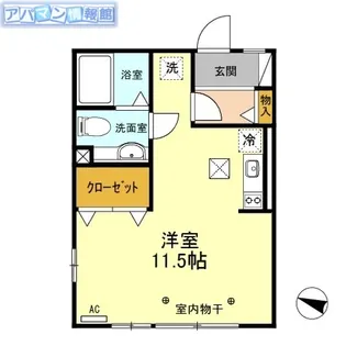 CREST西小針台【1階】の間取り