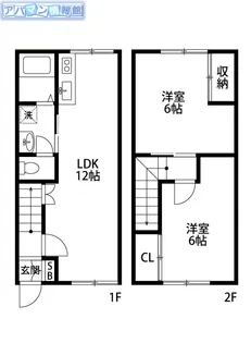 スカイタウン D棟【1号室】の間取り