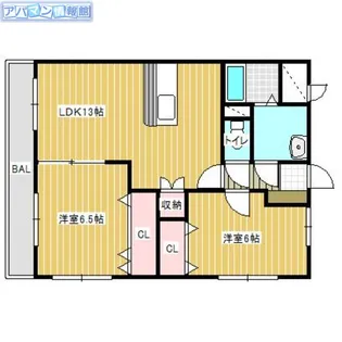 サンノーヴァ坂井東【2階】の間取り