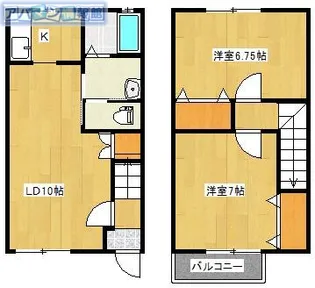 リバージュ青山東【B-6号室】の間取り