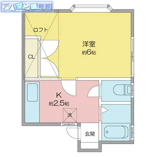 くろわっさん【101号室】の間取り