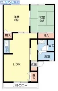 ラ・ノーブル・ビル青山 A【A201号室】の間取り