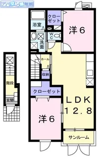 クレール【2階】の間取り