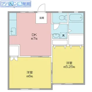 コーポ青山【1階】の間取り