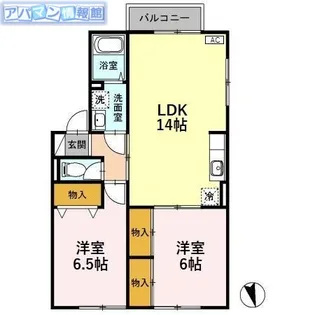 ふぁみーる萌A【2階】の間取り