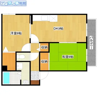 K サングランデ【102号室】の間取り