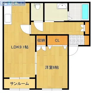 グランビル小針【2階】の間取り