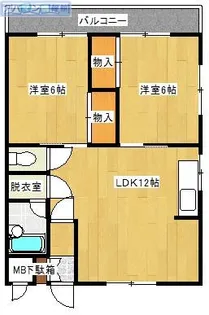 コーポ上山【3階】の間取り