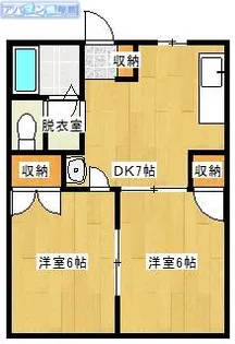 リバティーシーマⅡ【1階】の間取り