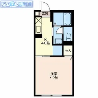 アークイガラシ【105号室】の間取り