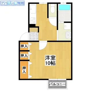 ファミールひまわりB棟【1階】の間取り