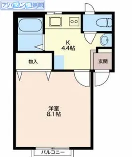 メゾンコンフォート【205号室】の間取り