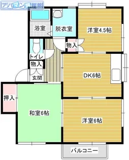 ルネス坂井A【2-2号室】の間取り