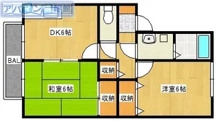 アメニティハウス【201号室】の間取り