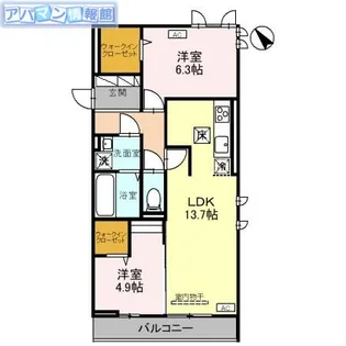 Aoyama New Palace【1階】の間取り