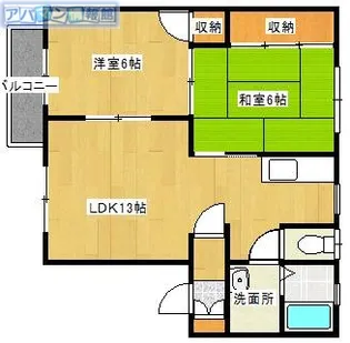 アトラス小針C【C-202号室】の間取り