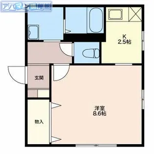 バレンチノパレス【1階】の間取り