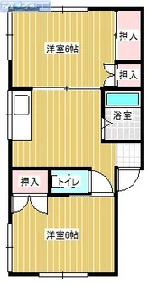北陸黄金ハイツ B【102号室】の間取り