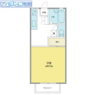 フラッシュ青山【203号室】の間取り