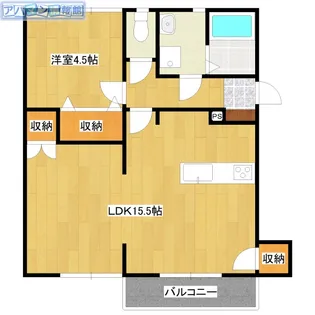 bibr*寺尾【102号室】の間取り