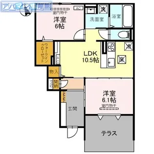 セブンワンテンM【1階】の間取り