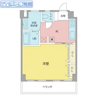 メゾンカフカス【6階】の間取り