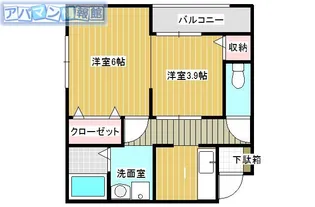 プリウス小針【201号室】の間取り